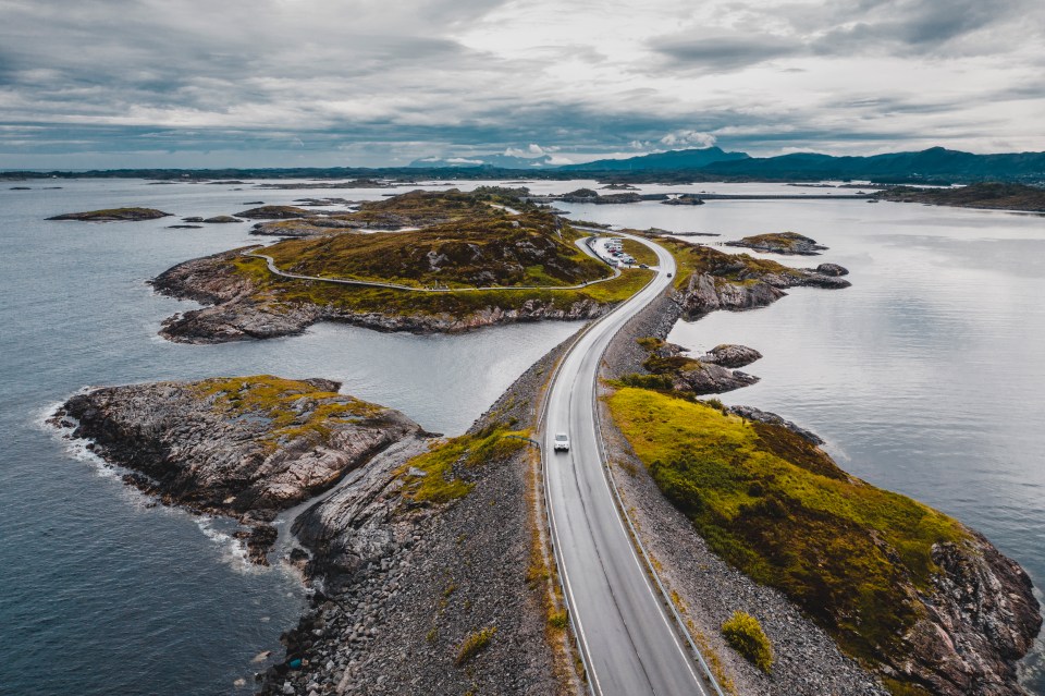 An aerial view of Atlantic Road