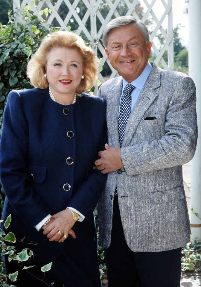 Barbara Taylor Bradford with husband Robert