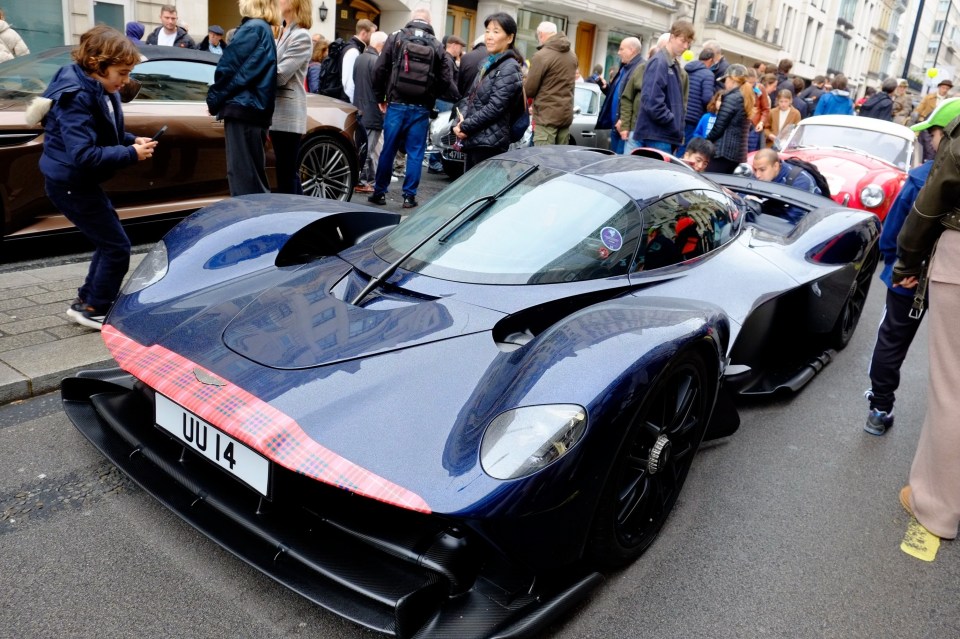 An Aston Martin Valkyrie was also spotted