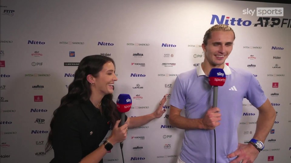 Alexander Zverev joked Laura Robson made him nervous in their 'flirty' interview