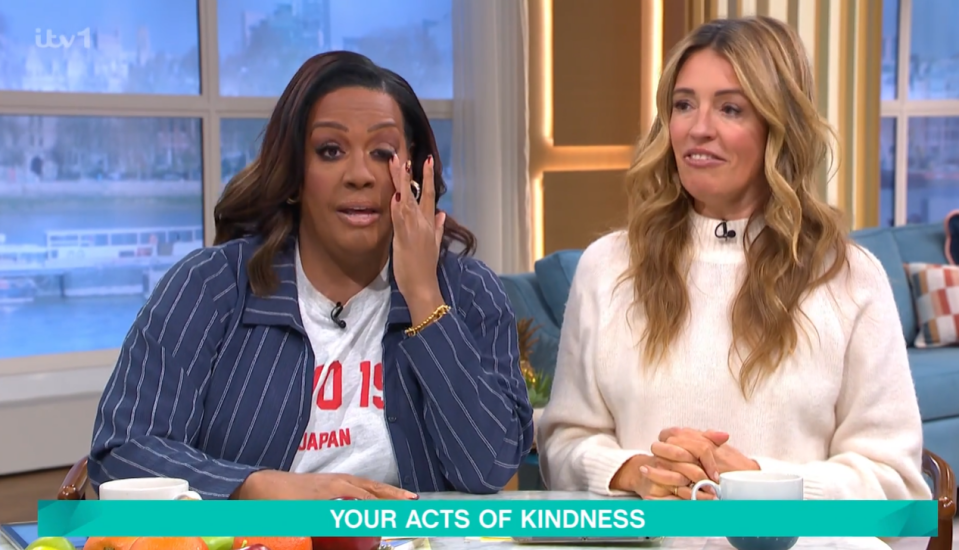 Alison Hammond got emotional on This Morning today when they spoke about world kindness day