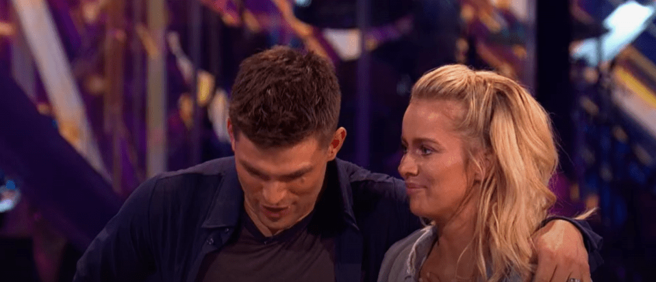 Afterwards, Aljaz's heavy breathing was picked up on his mic, causing concern for some watching