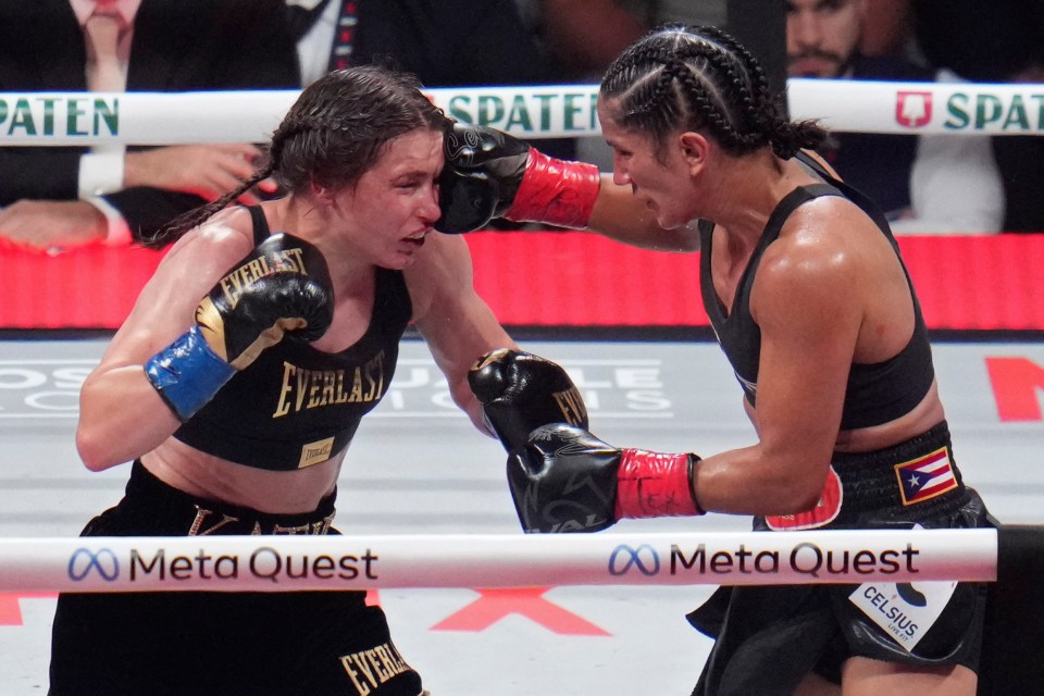 Amanda Serrano's pressure was at times too much for Katie Taylor to handle