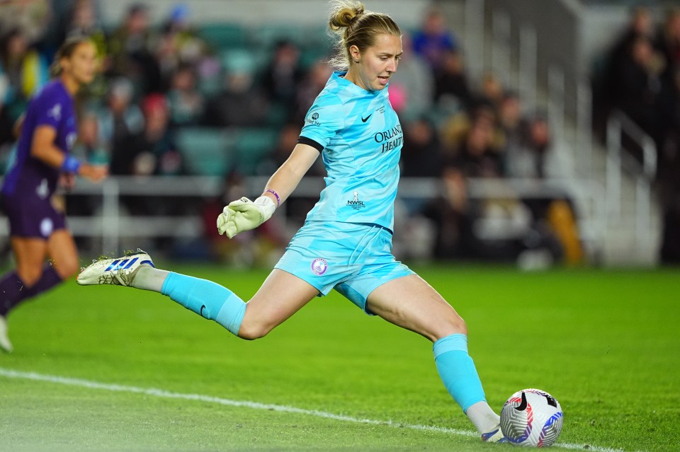 Anna Moorhouse hopes to make her first senior appearance for England after helping Orlando Pride become NWSL champions