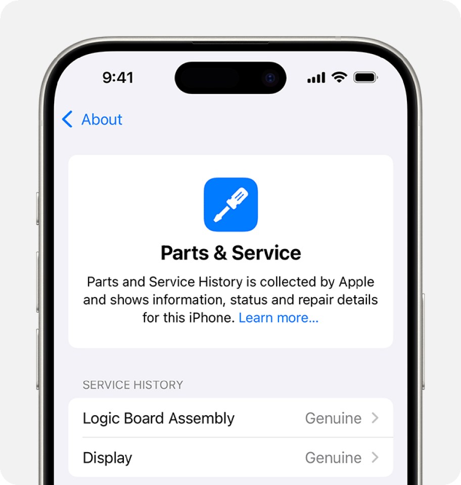 You can check your iPhone's service history in seconds