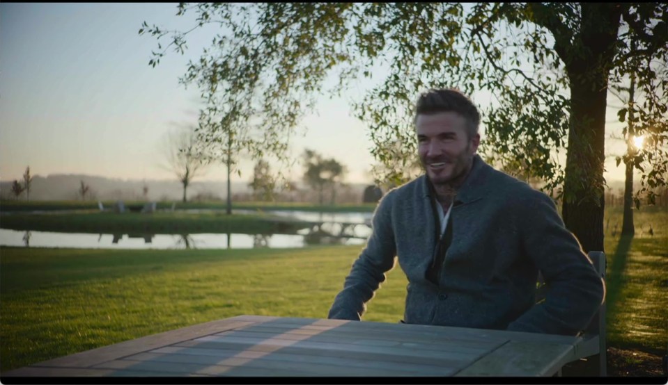 David Beckham gave fans a glimpse inside their £12m country pad