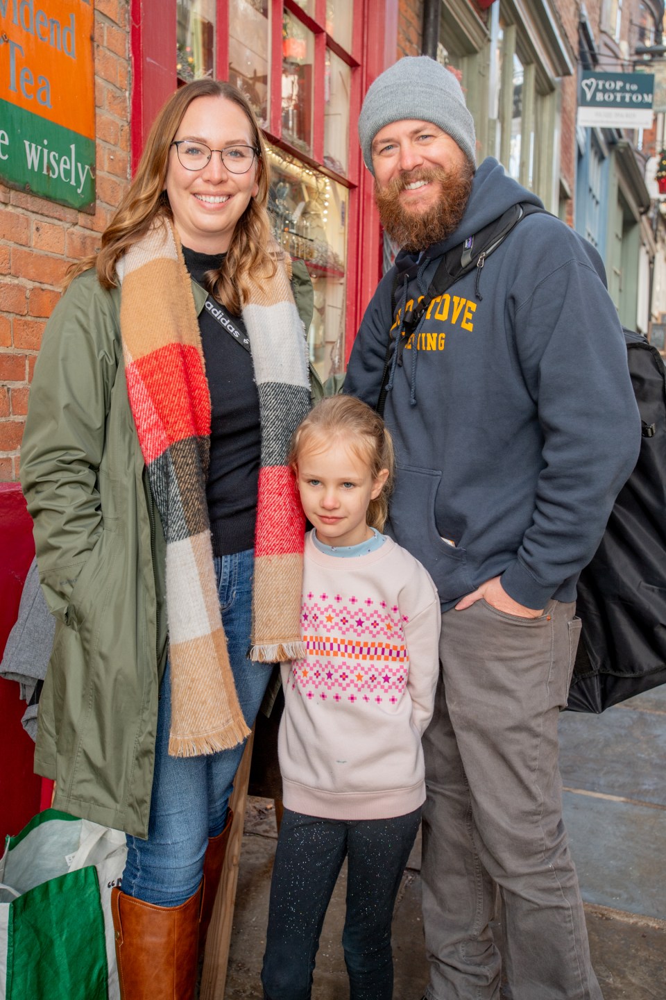 Ashley and Josh Metcalfe with Daughter Lucy aged seven