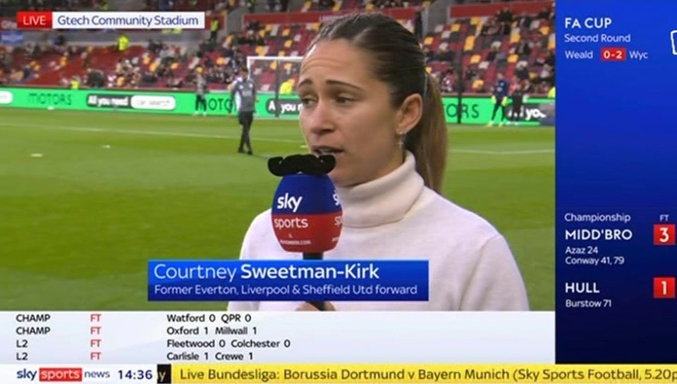 Sky Sports made the subtle change for their coverage on Saturday