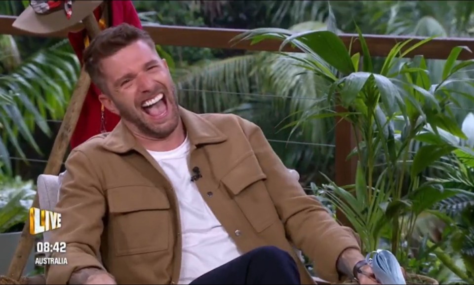 Unpacked host Joel Dommett was also left in hysterics at Dec’s cheeky remark