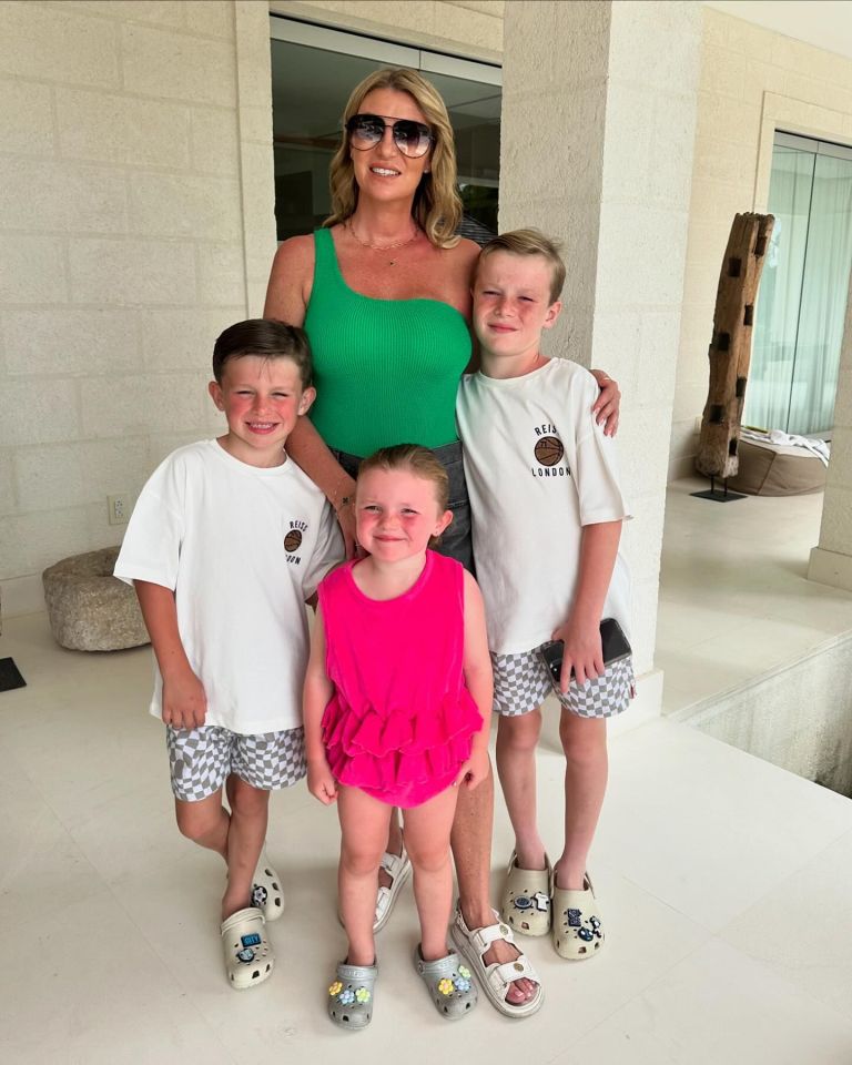 Billi has just been on holiday with her and Andy's three kids