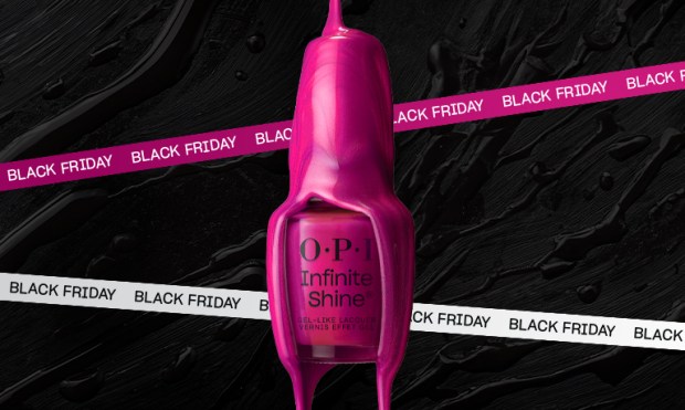 a pink bottle of opi infinite shine nail polish