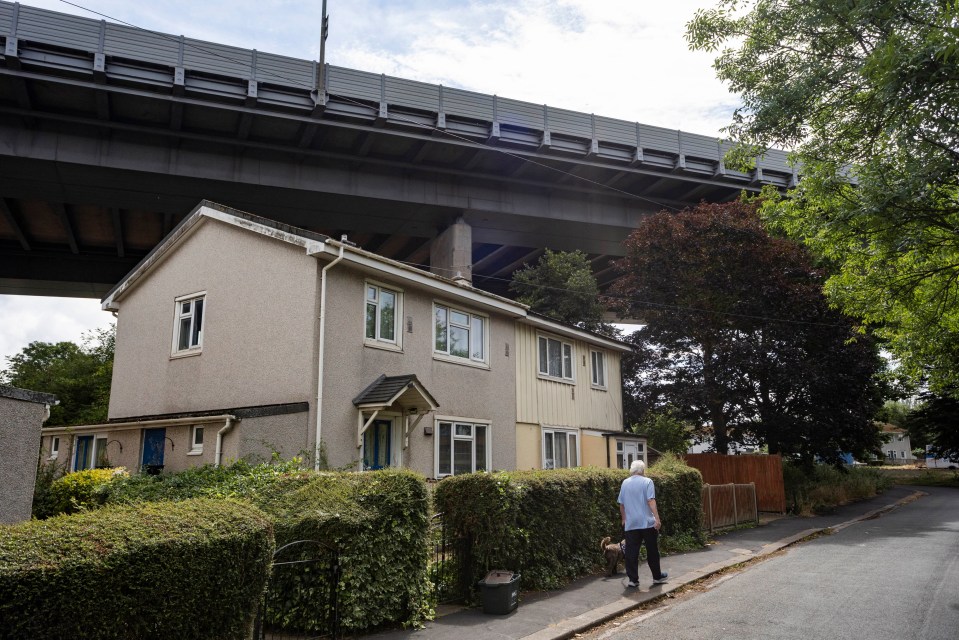 Residents who live underneath the M5 flyover and revealed what its like to live in the location - which includes lots of noise and occasional dangers