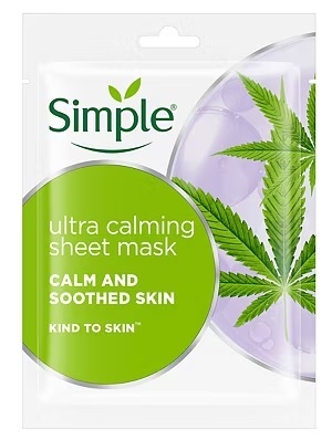 simple ultra calming sheet mask calm and soothed skin kind to skin