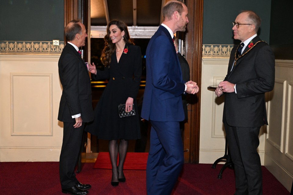 William and Kate arrive at the ceremony