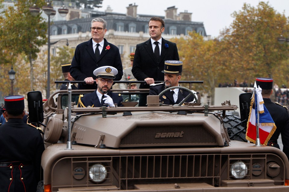 Sir Keir Starmer and President Macron are deep in thought