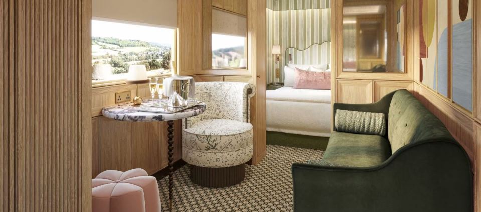 The Britannic Explorer (pictured) will be the first luxury sleeper train in England and Wales