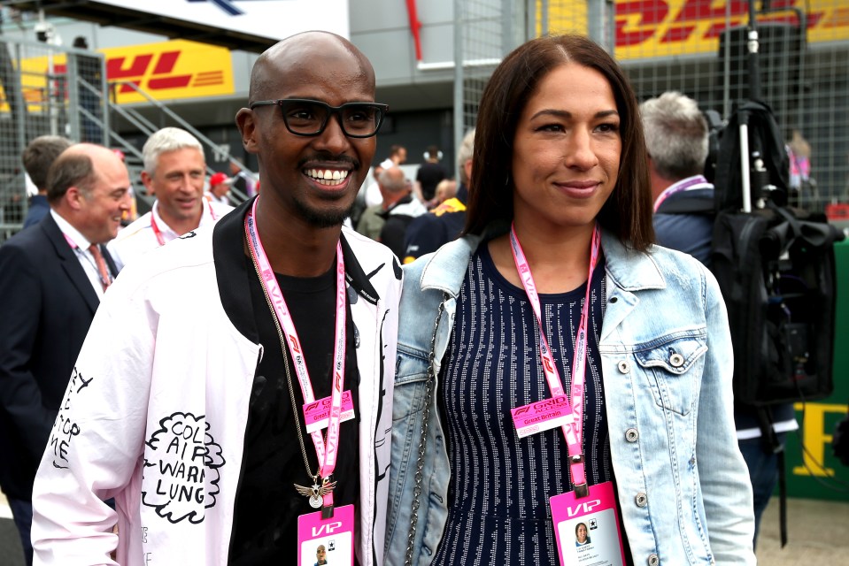 Sir Mo Farah with wife Tania, who he was out jogging with when his phone was snatched