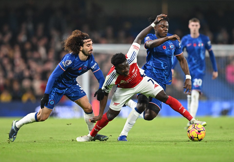 Marc Cucurella played Bukayo Saka brilliantly