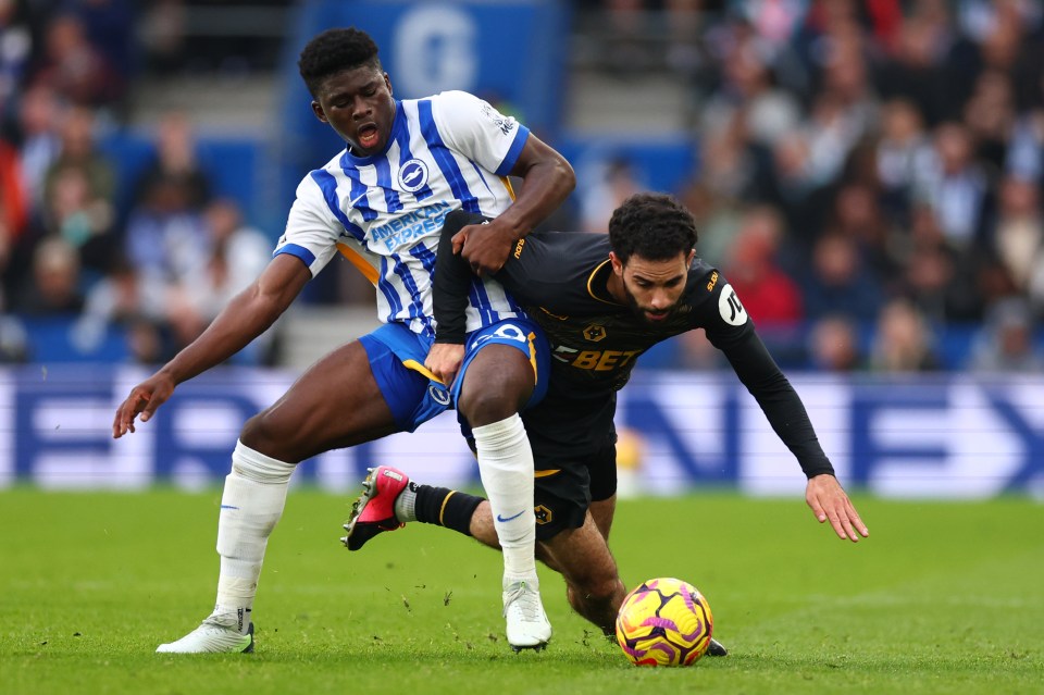 Baleba has started eight of Brighton's first 11 Premier League matches