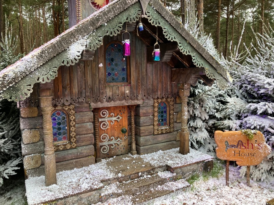 The forest paths are lined with cute houses belonging to the elves