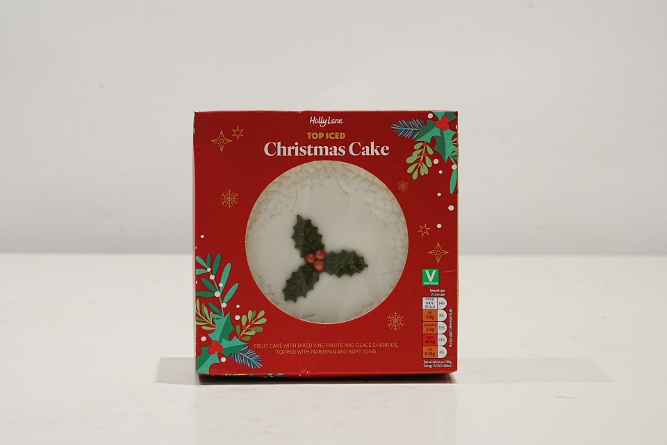 Chris Eades - 07980 775577.Sun Journalist Rosie Taylor taste tests a range of xmas goodies from different supermarkets.Xmas cake.Aldi