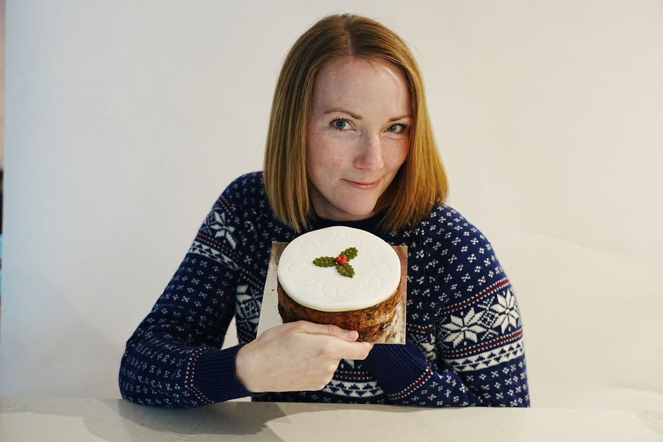 Chris Eades - 07980 775577.Sun Journalist Rosie Taylor taste tests a range of xmas goodies from different supermarkets.Xmas cake