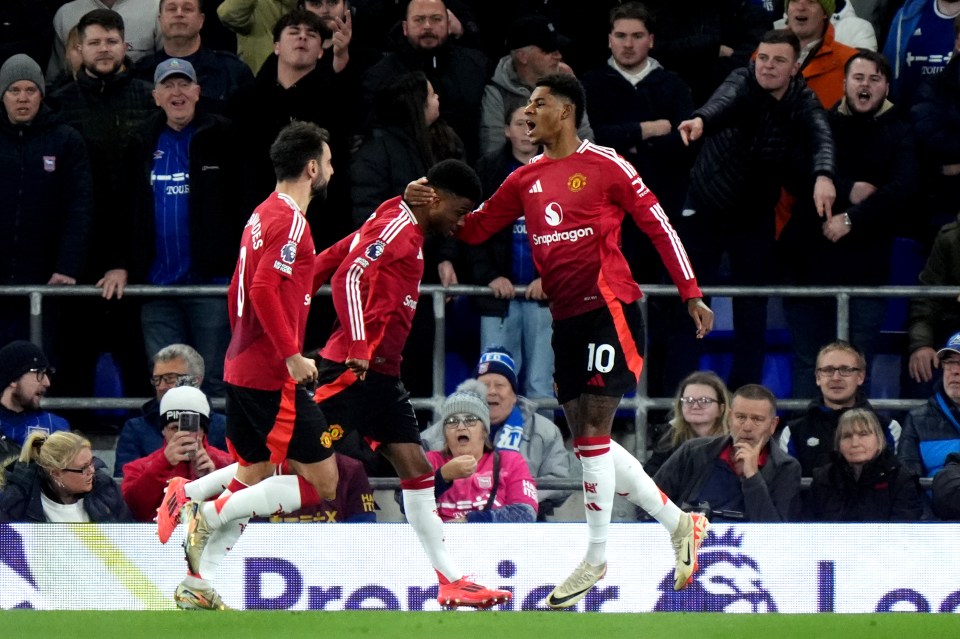 Marcus Rashford scored just 81 seconds into Ruben Amorim's reign at Man Utd