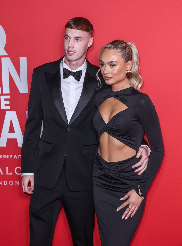 Cole Palmer went red carpet official with his girlfriend at GQ's Men of the Year awards this week