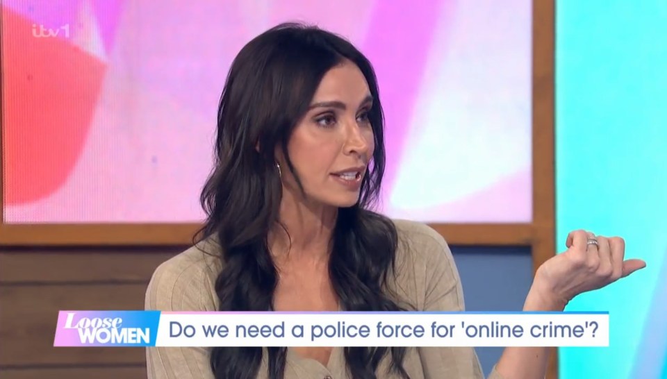 a woman on loose women talking about a police force