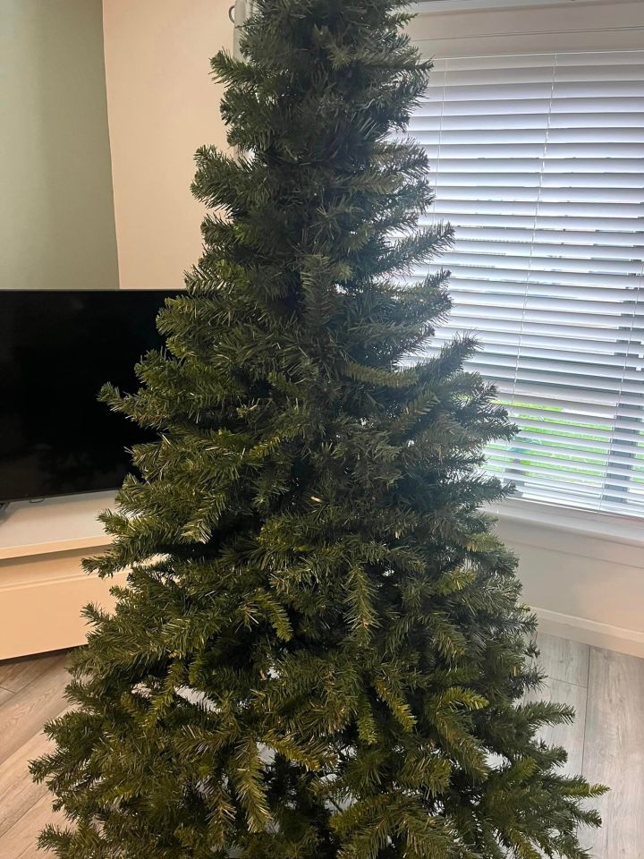 Emma's tree after the budget-friendly transformation