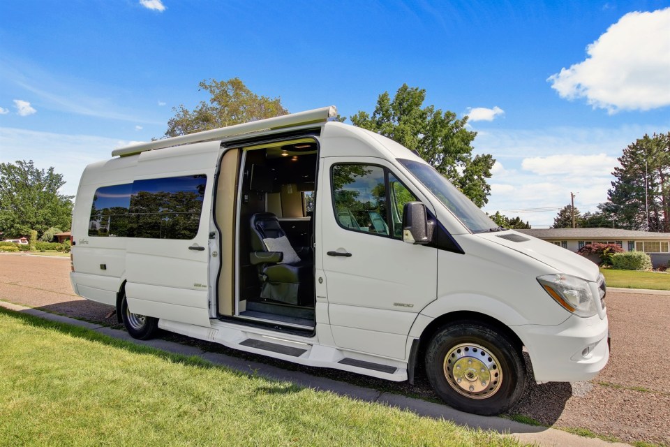 This is the Coachmen Galleria Class B - the world's 'most pimped out' white van