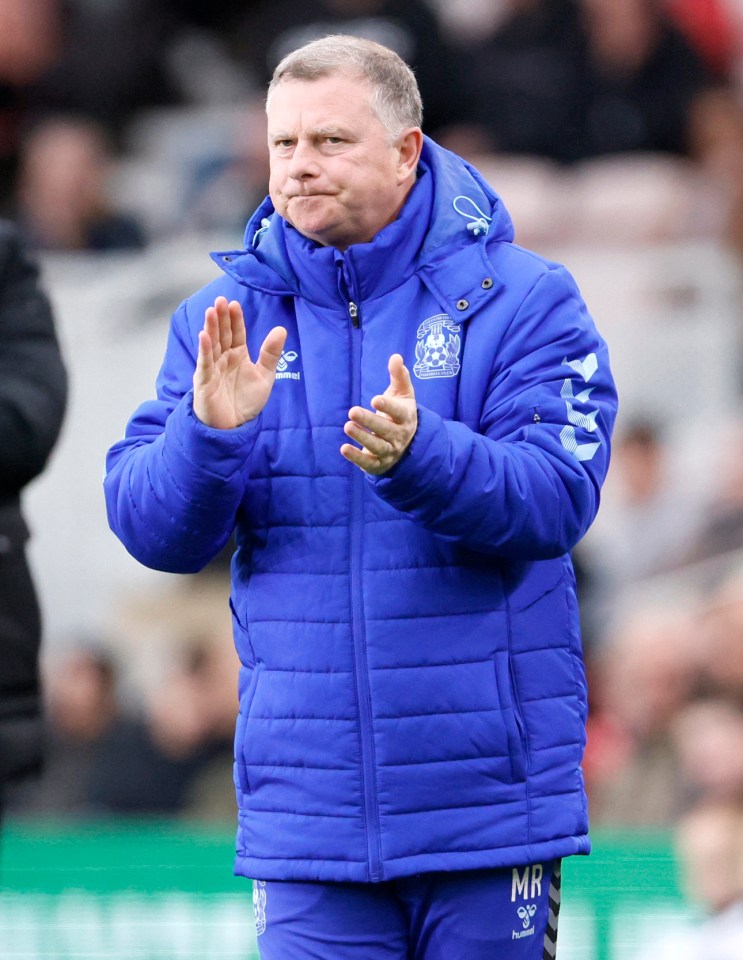 Mark Robins was sacked by Coventry City last week