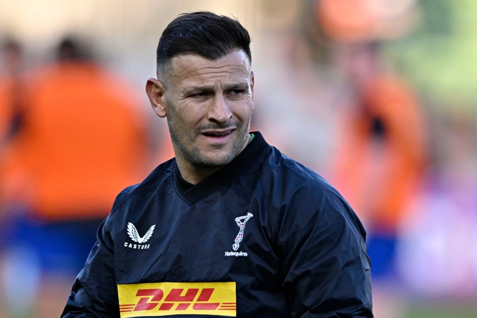 Danny Care of Harlequins during a rugby match.