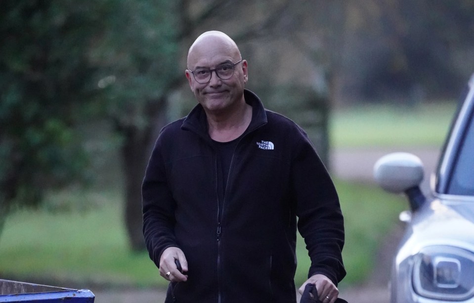 Gregg Wallace outside his Kent home on Thursday