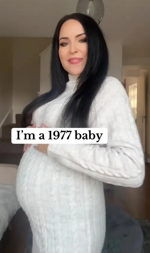 Franky, pictured, went viral on TikTok when she announced that she was pregnant at age 47