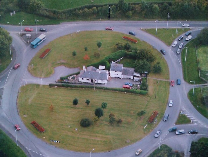 Clwyd Howatson has lived on the roundabout for 40 years