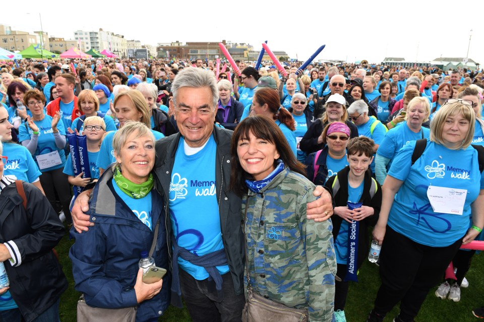 Davina McCall with her parents Andrew McCall and Gaby McCall