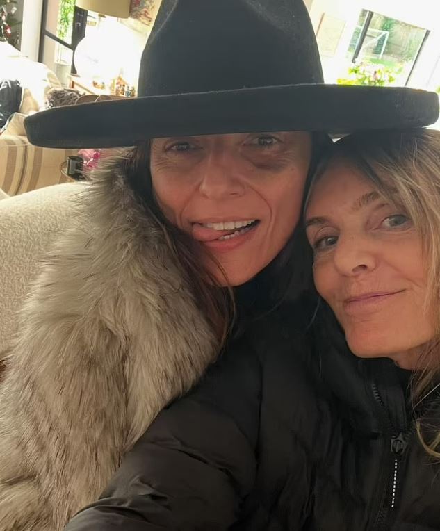 Davina McCall appeared in good spirits in a new snap following her major surgery