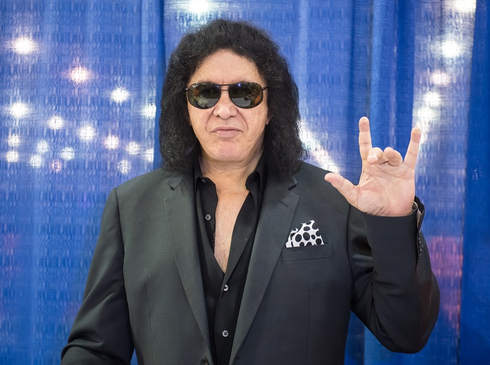 Gene Simmons, member of rock band KISS