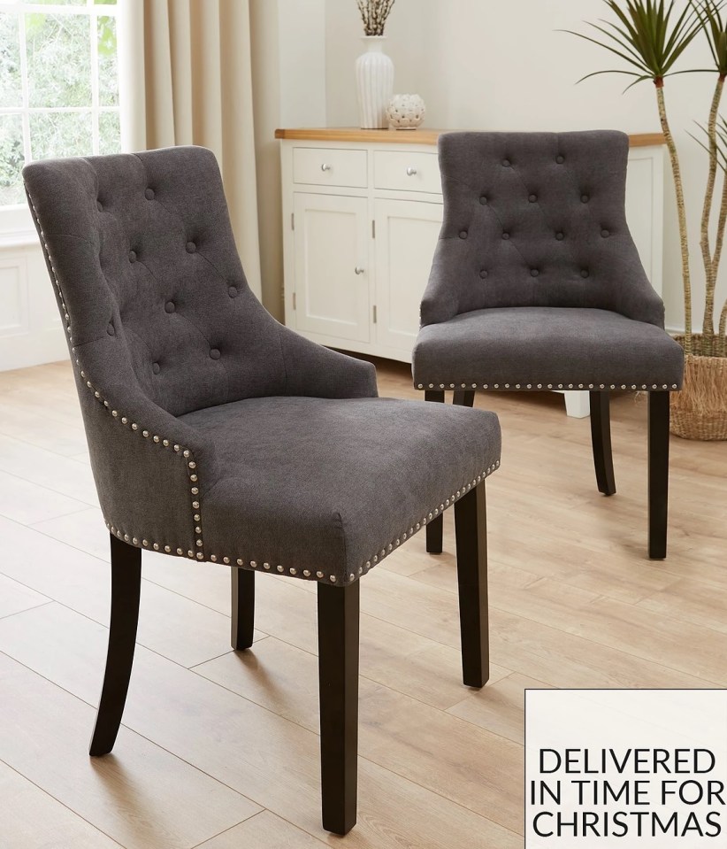 This pair of fabric chairs are down from £229 to £159 at very.co.uk