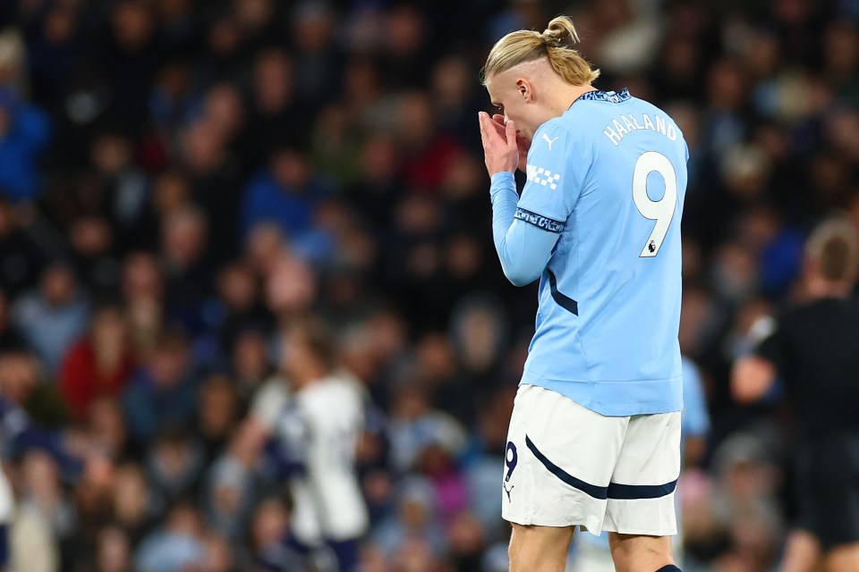 Erling Haaland's form has dropped over the last seven Premier League games