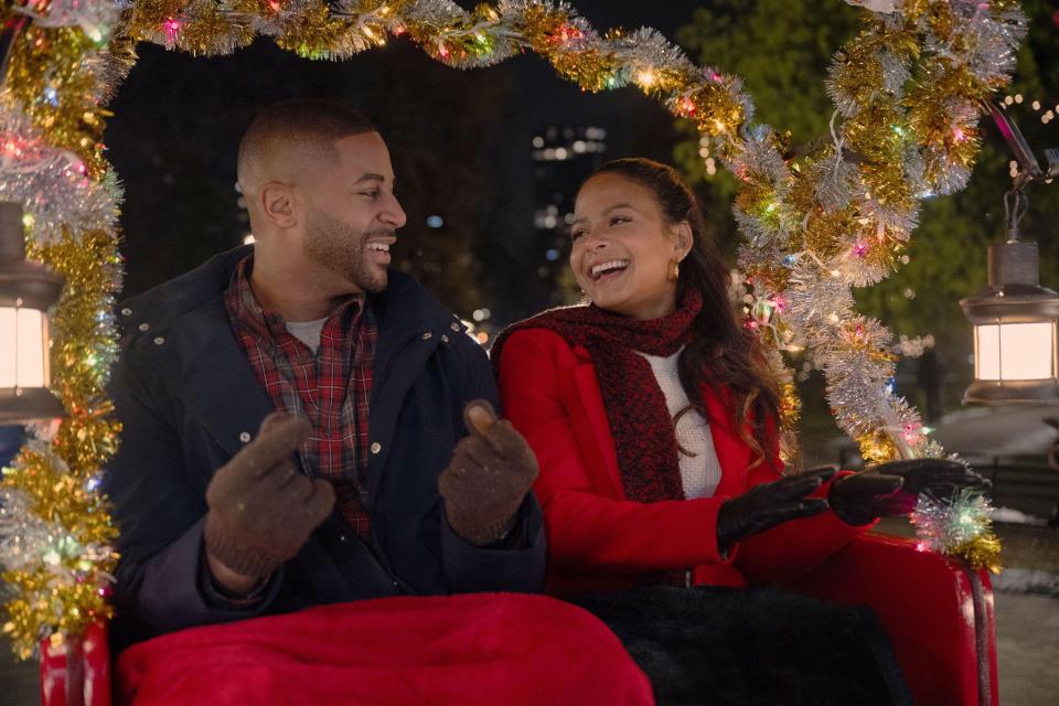 Christina Milian in her hit new film Meet Me Next Christmas