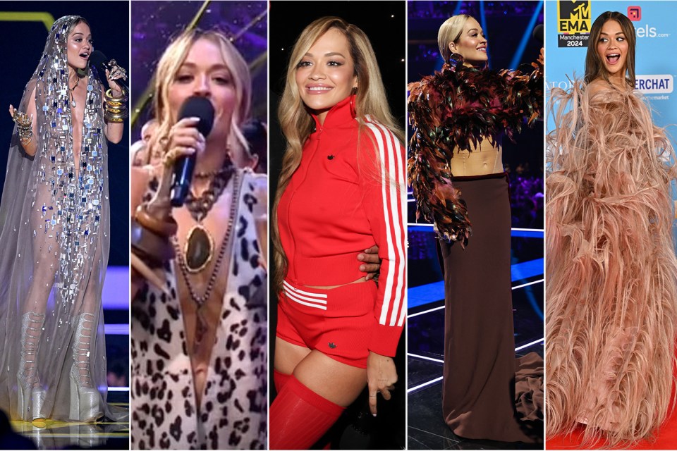 Rita wore an impressive 11 outfits over the course of the evening