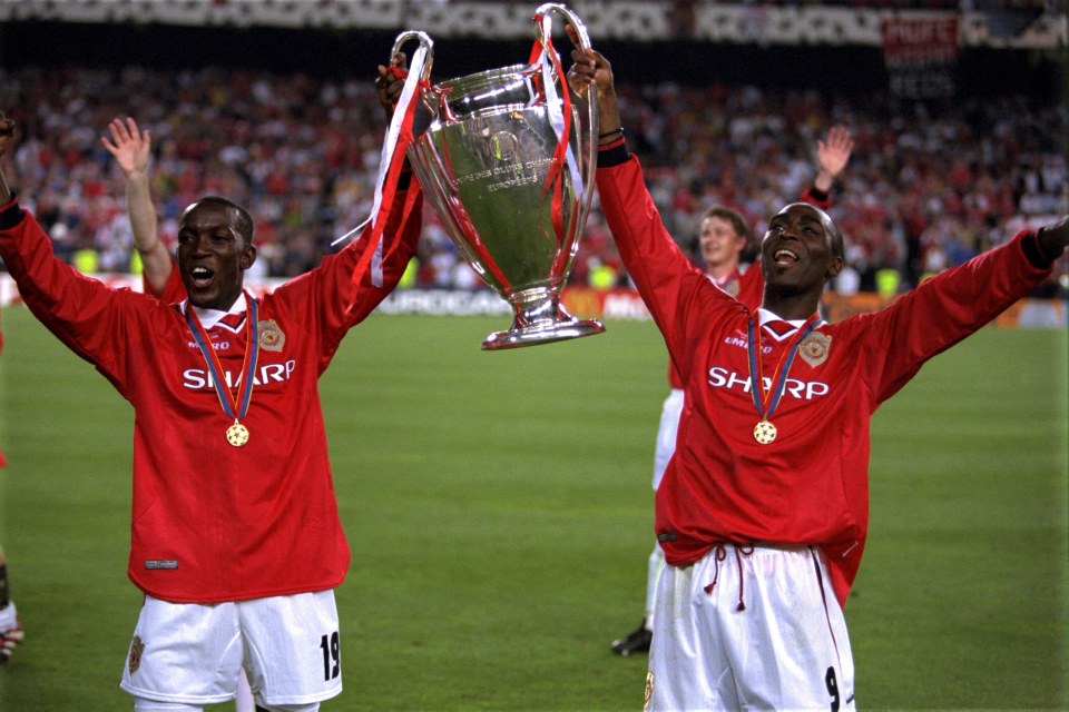 Dwight Yorke struck up a ferocious front line at Utd with Andy Cole