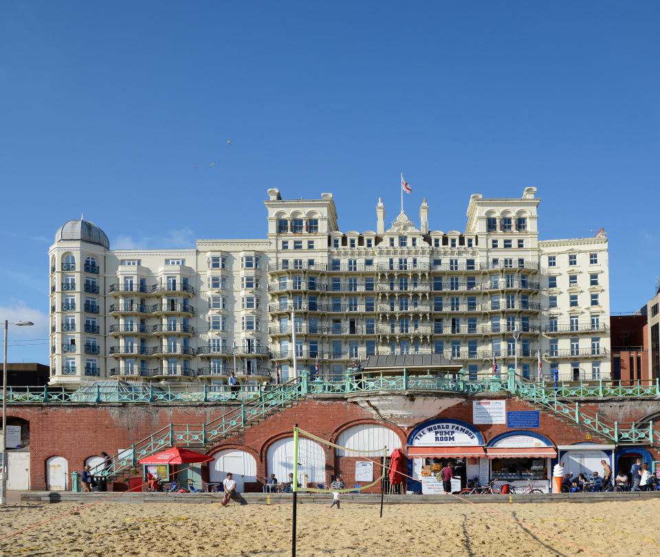 The hotel is right on the beach too