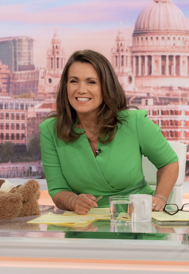 Good Morning Britain’s Susanna Reid with her long hair