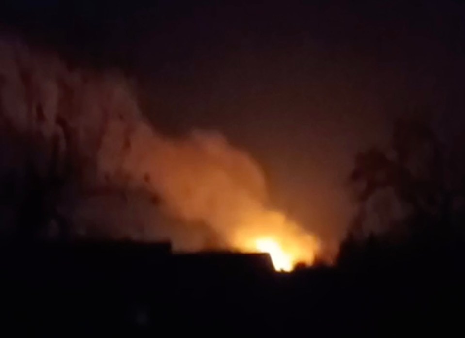 Footage from the blast in Bryansk