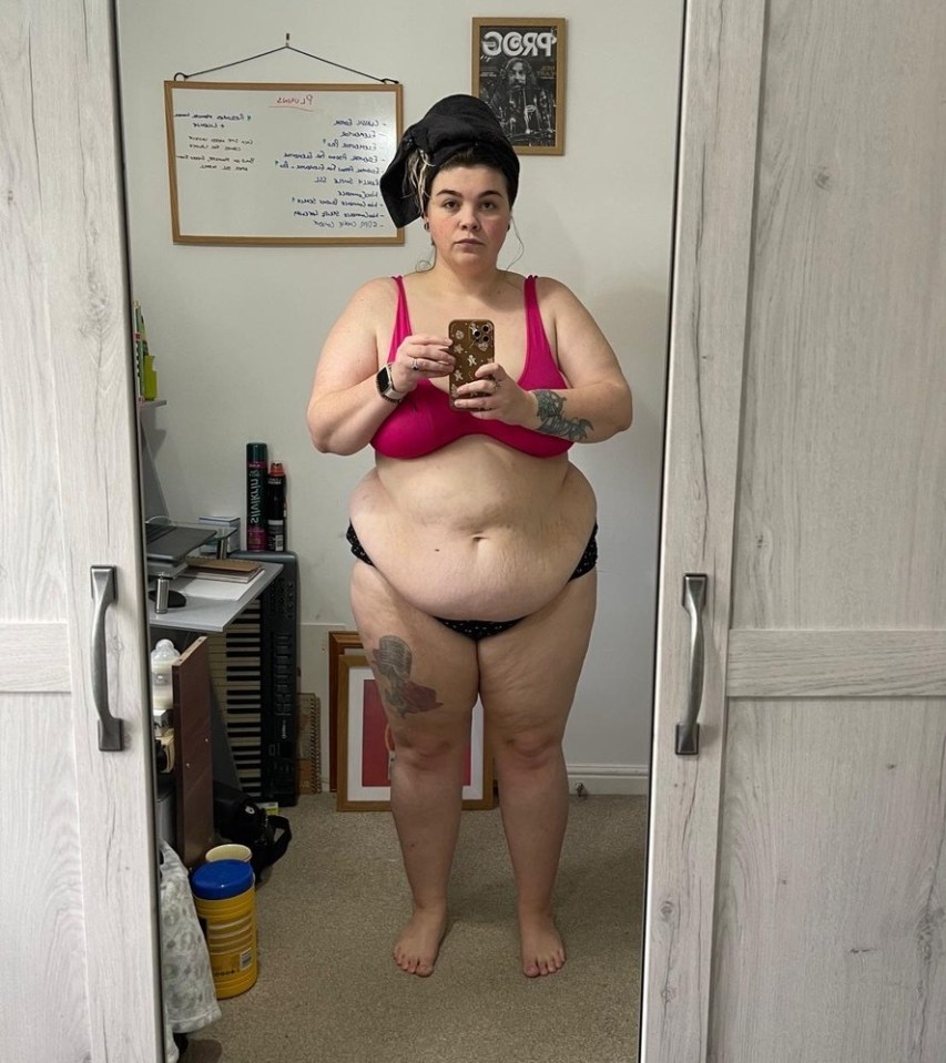 Despite enjoying her wedding day, she was determined to lose weight after the upsetting experience