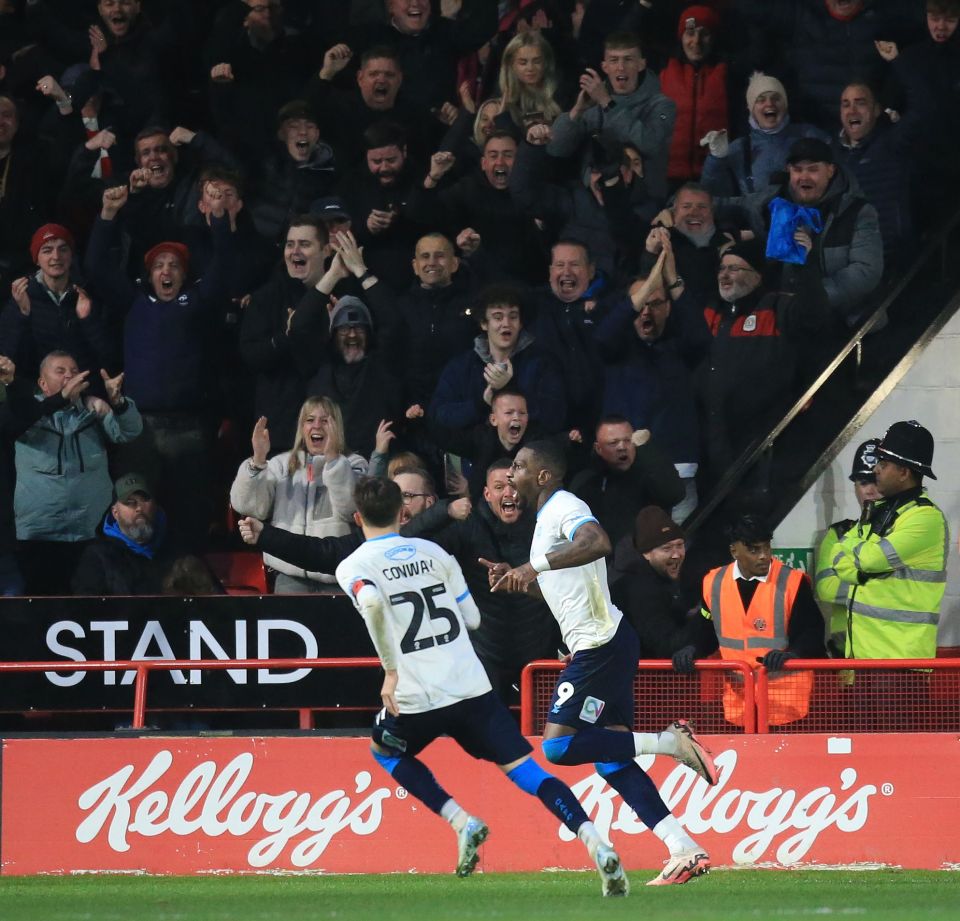 Omar Bogle opened the scoring for the visitors inside 66 minutes