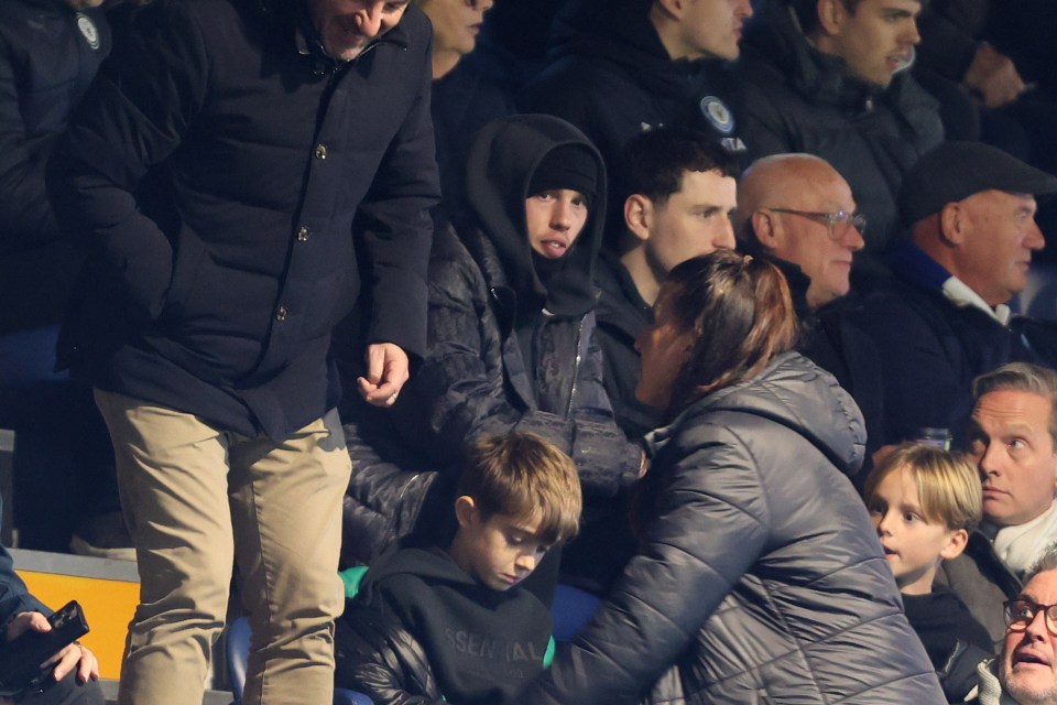 Cole Palmer was in the crowd as Stockport took on Wrexham